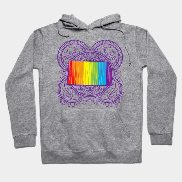 Kansas Mandala Pride Hoodie by Manfish Inc.